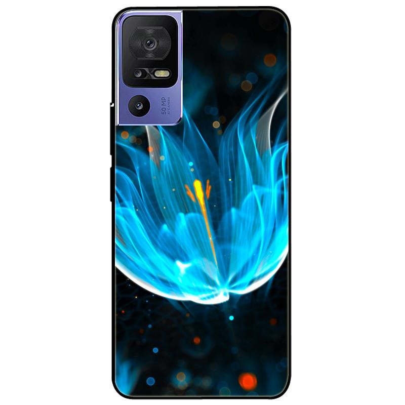 Phone Cover For TCL 40 SE Case 6.75'' Silicone Lovely Black Bumper Lion Soft TPU Coque for TCL 40SE Funda for TCL40SE Protector
