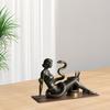 Snake Beauty Pen Holder Retro Desk Organizer Pen Cup Decorative Sexy Woman Pencil