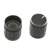 Rosfix Gałka Potencjometru 15mm – Aluminium I ABS | Wysokość 17mm | Czarna Z Srebrnym Wskaźnikiem