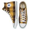 Converse Эспадрильи Chuck Taylor All Star в клетку, удобные, высокие, унисекс, черно-желтая клетка.