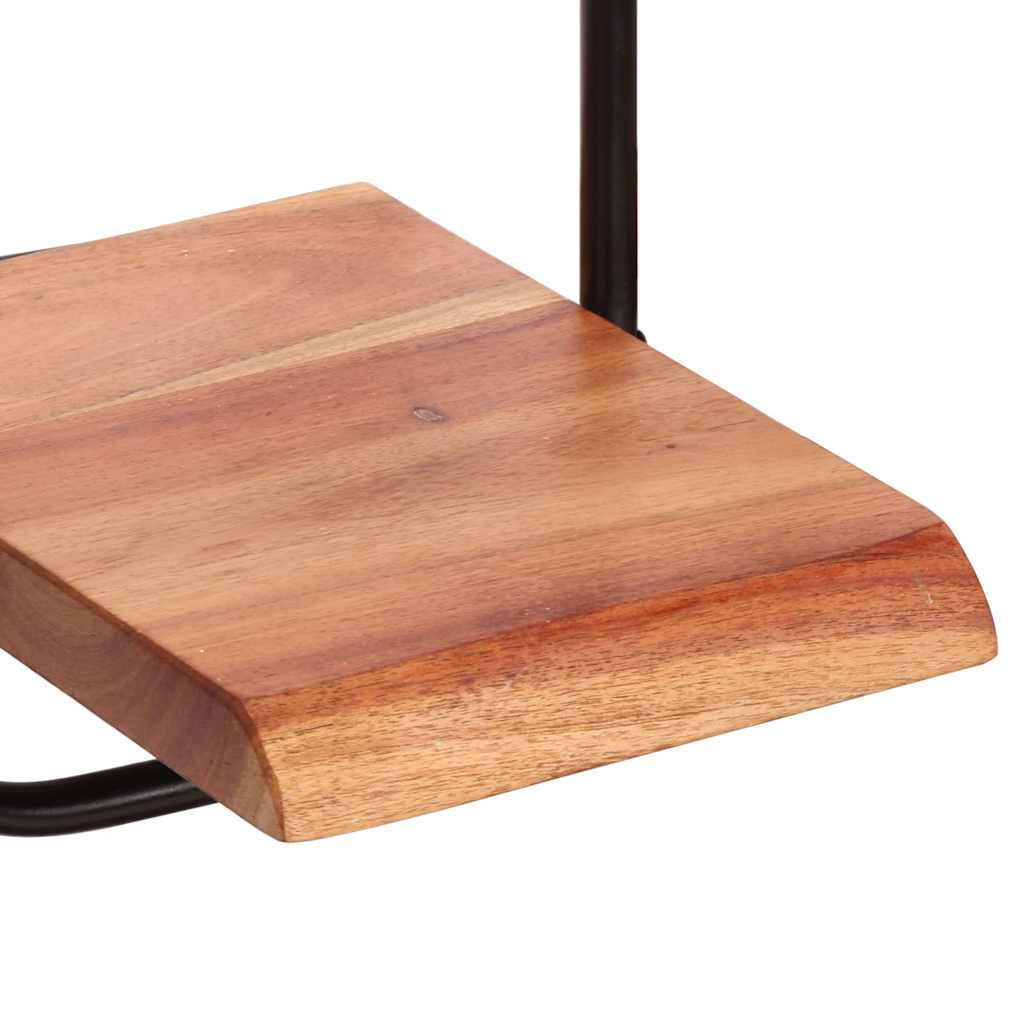 Wall Shelves 5 pcs Solid Acacia Wood