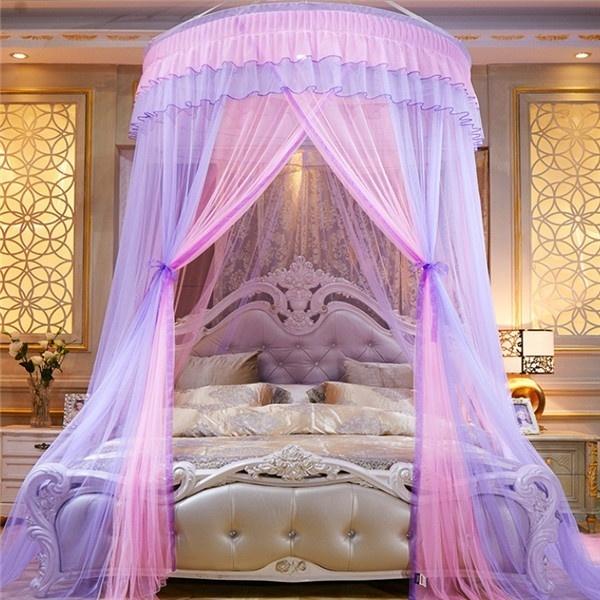 Летняя принцесса, постельные принадлежности, палатка, навес, купол, москитная сетка, элегантная занавеска для постельного белья принцессы, подвесная купольная сетка