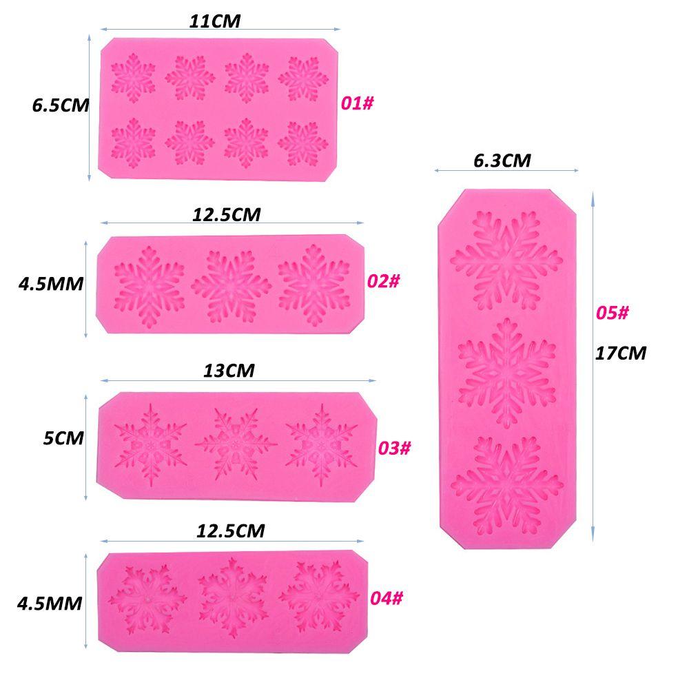 Украшения Шоколадная мастика Рождественская снежинка Форма Силиконовая форма
