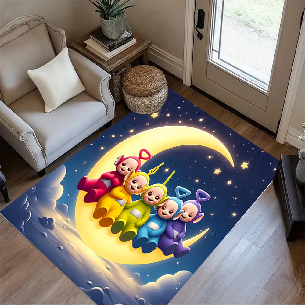Teletubbies Moon Night Carpet Suitable for Game Room Bedrooms Kitchen Outdoor Antislip Carpet Office home decor Perfect Gift for Women/Men