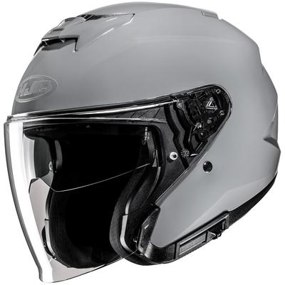 Шлем HJC HELMETS i31 Solid, HJH273, Серый, Большой (58-59см), Открытый шлем со встроенным солнцезащитным козырьком и съемной вентиляцией