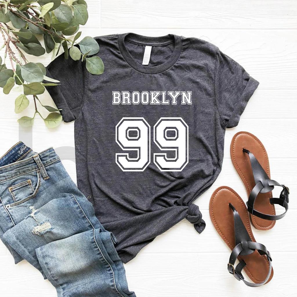 Brooklyn 99 T-Shirt Brooklyn Nine Nine TV Show Shirt Precinct T Shirt Women Graphic T Shirts Short Sleeve Tees Streetwear Tops