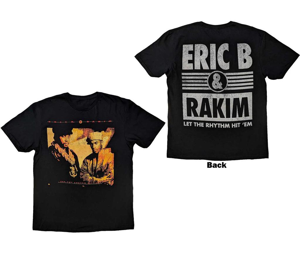 VTG Eric B. & Rakim Band Let The Rhythm Begin Cotton Black T Shirt JU117