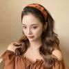 Однотонная повязка на голову с бантом, нескользящая, милый корейский ободок для волос, на каждый день