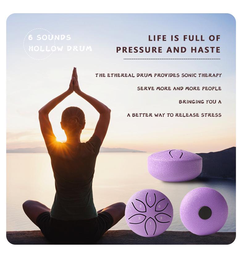 3-inch 6-tone Mini Steel Tongue Drum