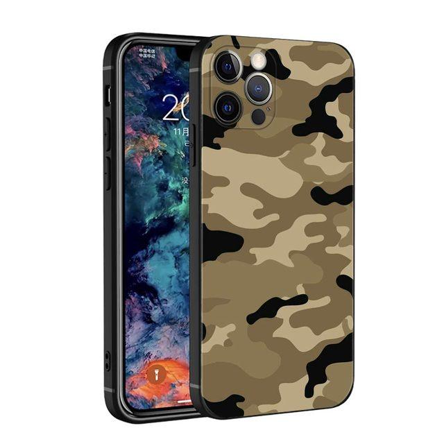 Чехол для мобильного телефона для Iphone 14 14 11 12 Pro Xs Xr Max 8 7 6 Plus 6s 12mini с камуфляжным рисунком в стиле милитари