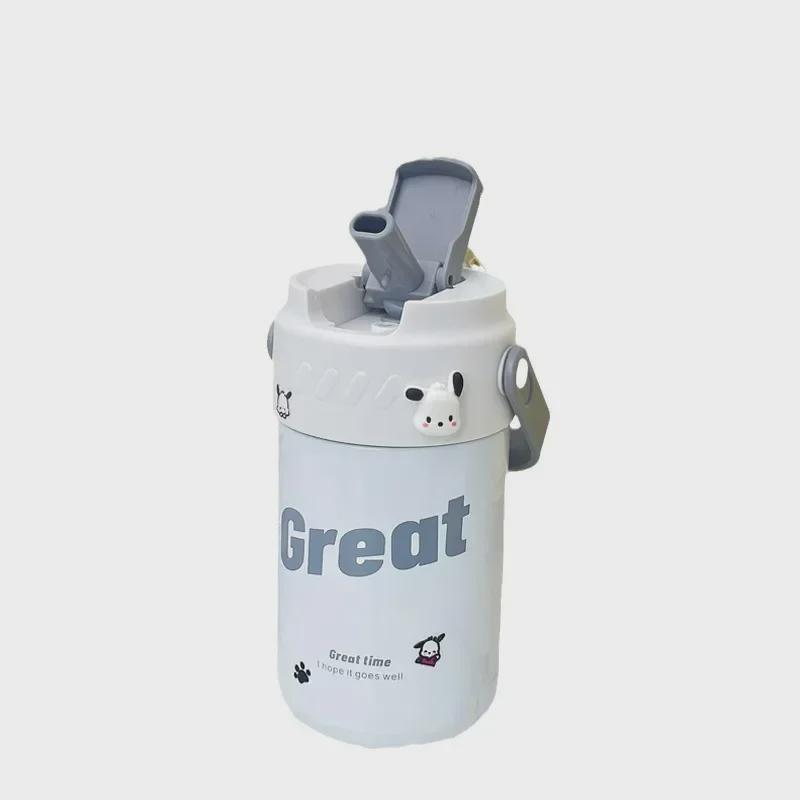 Innovative 316 Stainless Steel Straw Thermos: Portable Tea-Separation Vacuum Cup for Flowers and Tea