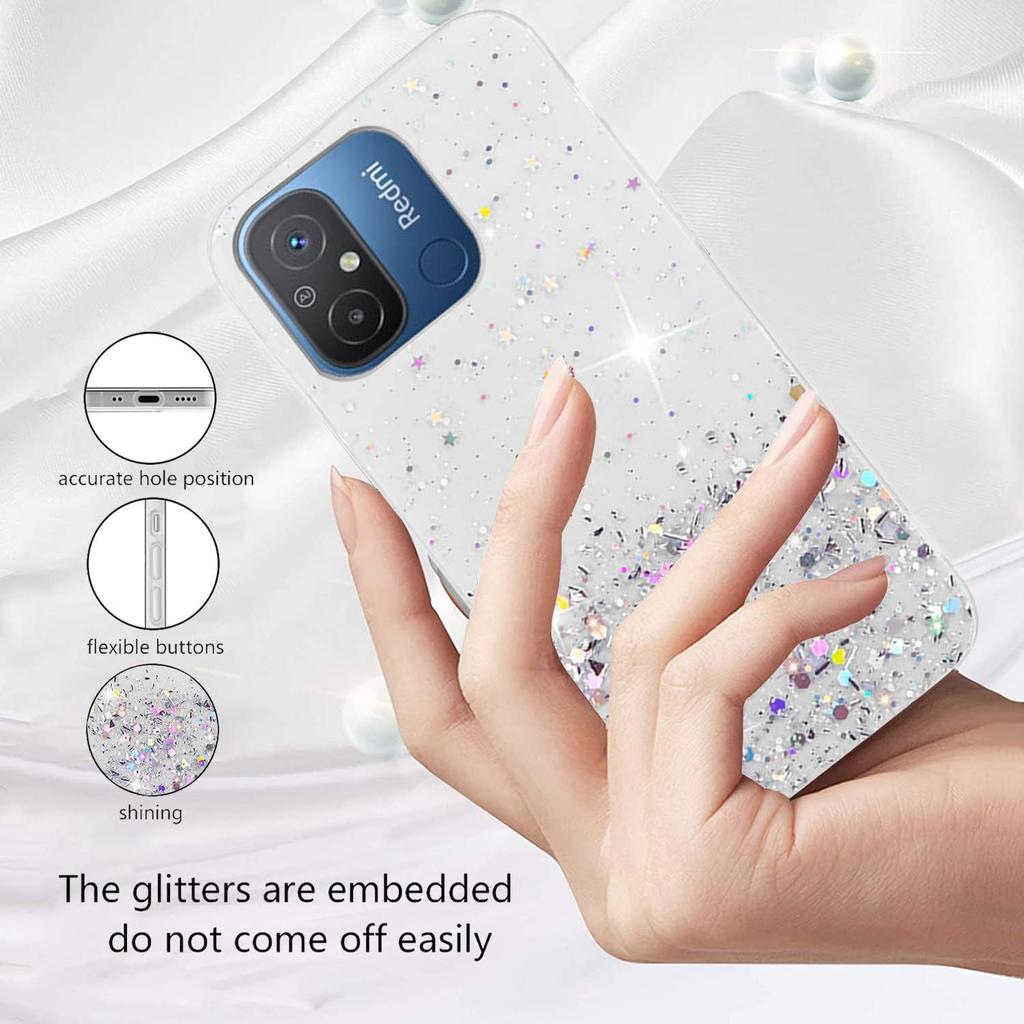 Чехол для Xiaomi Redmi 12C 13C A2 A1 A3 12 10C 10 Redmi Note 13 Pro Plus 12 11 Poco X6 M6 X5 Pro M5S X3, блестящий блестящий силиконовый мягкий тонкий чехол