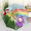 1 шт. Зонт-трость Teletubbies Радужный, Автоматический, Складной, Портативный, с 8 спицами, для Женщин/Мужчин, Всесезонный  a0901081