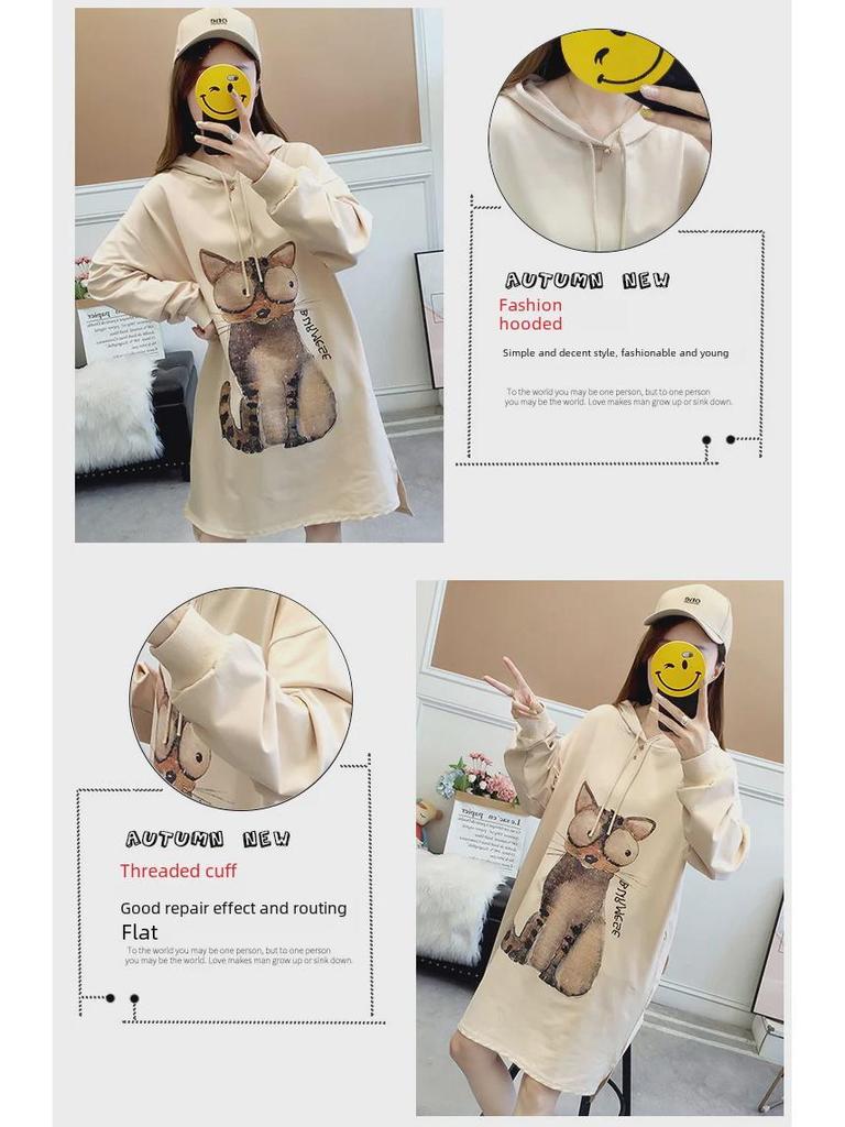 Корейский свободный свитер с длинными рукавами для беременных на весну/осень