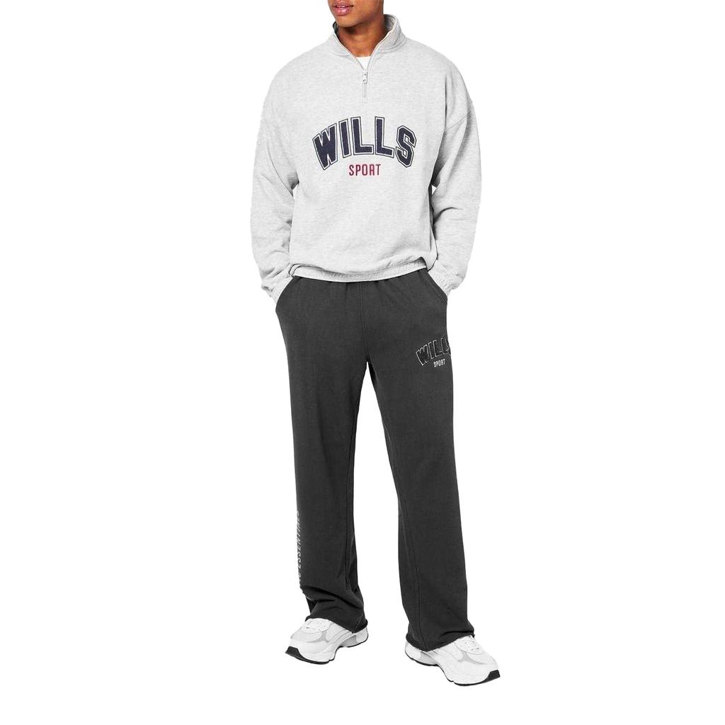 Унисекс мужская/женская толстовка Jack Wills с графическим принтом и молнией на воротнике, стандартный крой