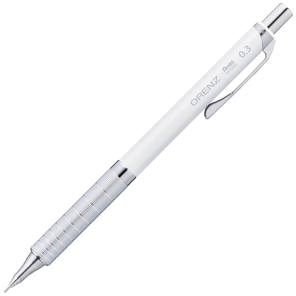 PENTEL Механический белый карандаш Orenz Metal Grip, 0,3 мм, Корпус, XPP1003G2-RW