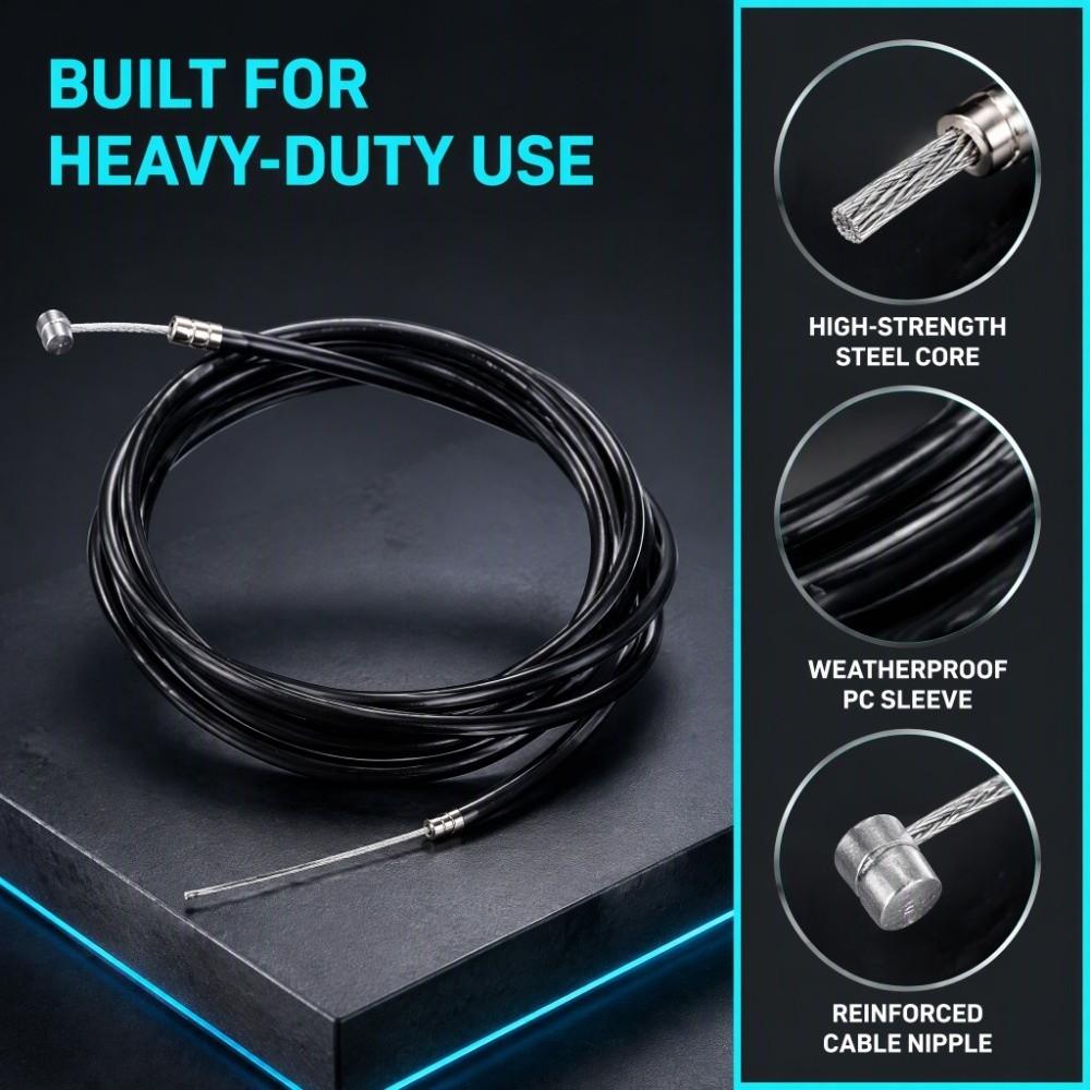 Black Electric Scooter Brake Line for KUGOO M4 / M4 Pro Electric Scooters Brake System Repair