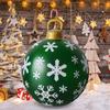 Рождественский надувной мяч Yousheng диаметром 60 см, водонепроницаемый рождественский мяч, устойчивый к разрывам, многоразовый, гигантский надувной мяч для праздничного декора двора, газона, крыльца