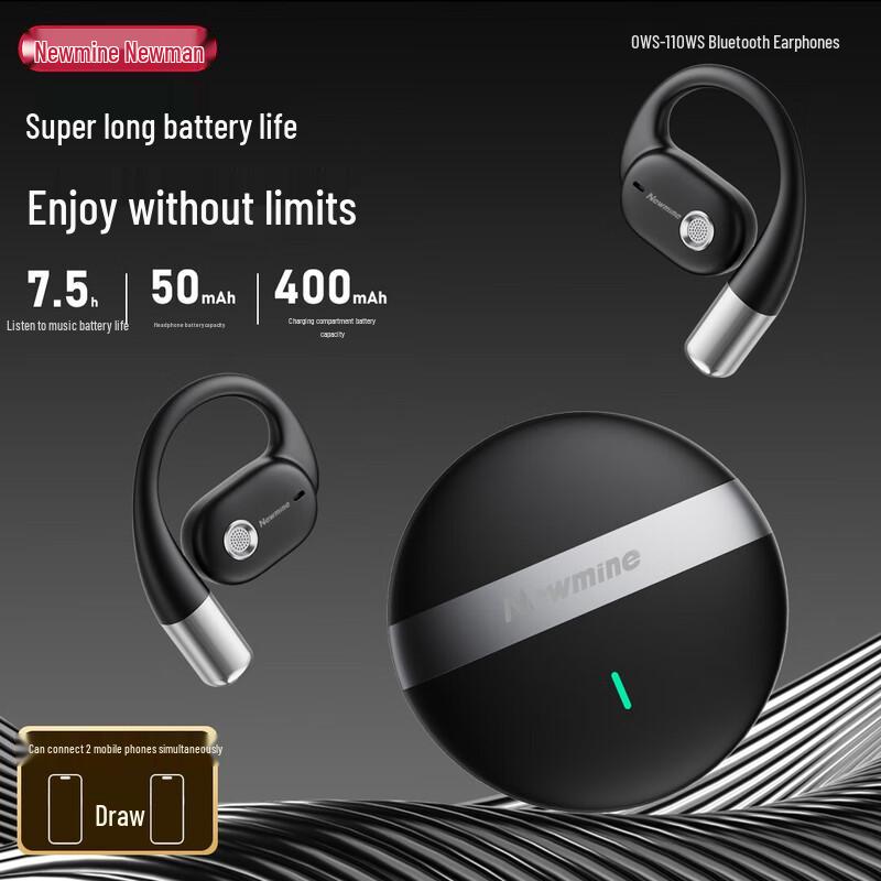 Наушники Bluetooth с открытым ухом и костной проводимостью Newmine OWS-11