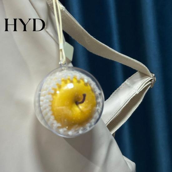 Simulated Fruit Car Accessory Christmas Pendant Red Rear View Mirror Charm Artistic Shaped Hanging Ornaments for Xmas Tree Auto