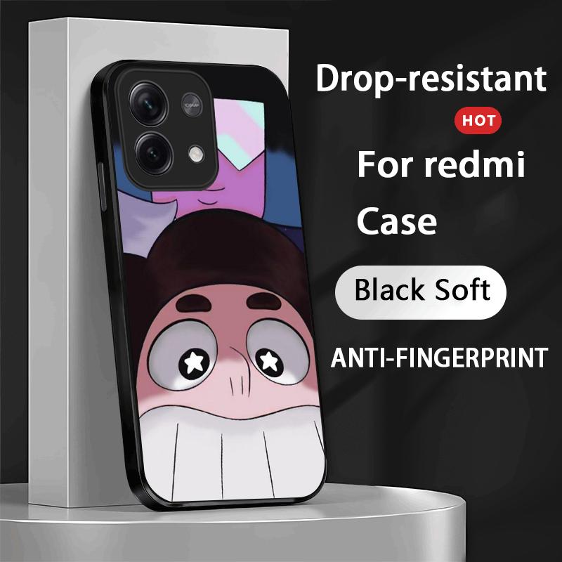Милый дизайн вселенной Стивена Чехол для телефона для Xiaomi Redmi Note 13,12,11, 10 Pro Plus S, 5G, 12S, Мягкий черный чехол для телефона