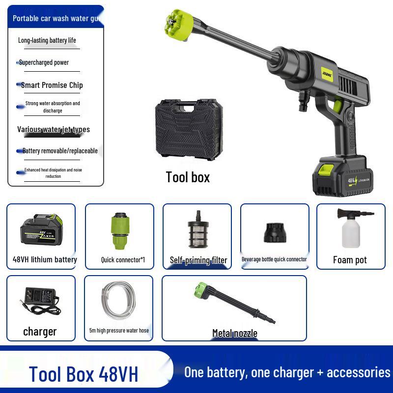 Портативный беспроводной пистолет-распылитель высокого давления для автомойки
