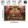 LS Valentine's Day Photography Backdrop Spring Rose Stall Balloon Bear Decor Birthday Baby Shower Kids Portrait Photo Background