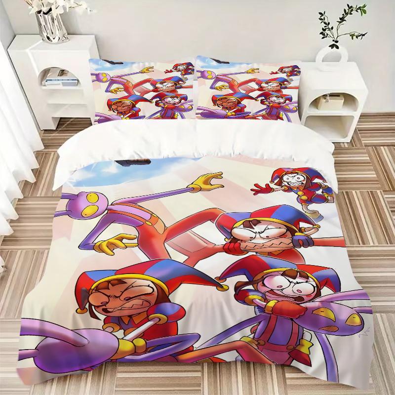 3Pcs Cartoon Characters Chaos Bedding Sets For All Sizes New 3D Printed Bed Cover Comforter Duvet Cover Pillowcase Bedroom Decoration