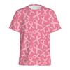 Summer Pink Ribbon T-shirt Women's T-shirt Short Sleeve O-neck Casual T-shirts Clothes Men Fashion Clothing Daily Tees Top