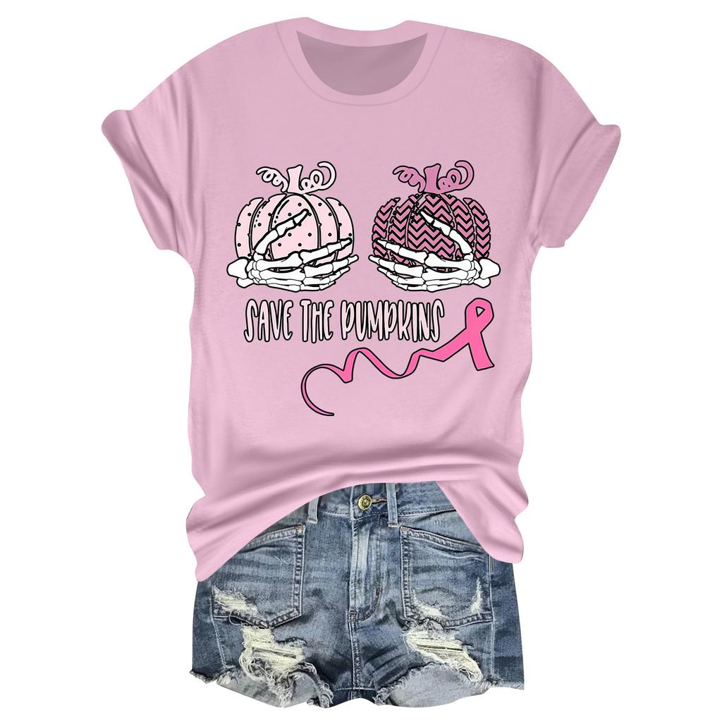 Женская повседневная футболка на Хэллоуин с принтом груди, пуловер с круглым вырезом, топ с короткими рукавами