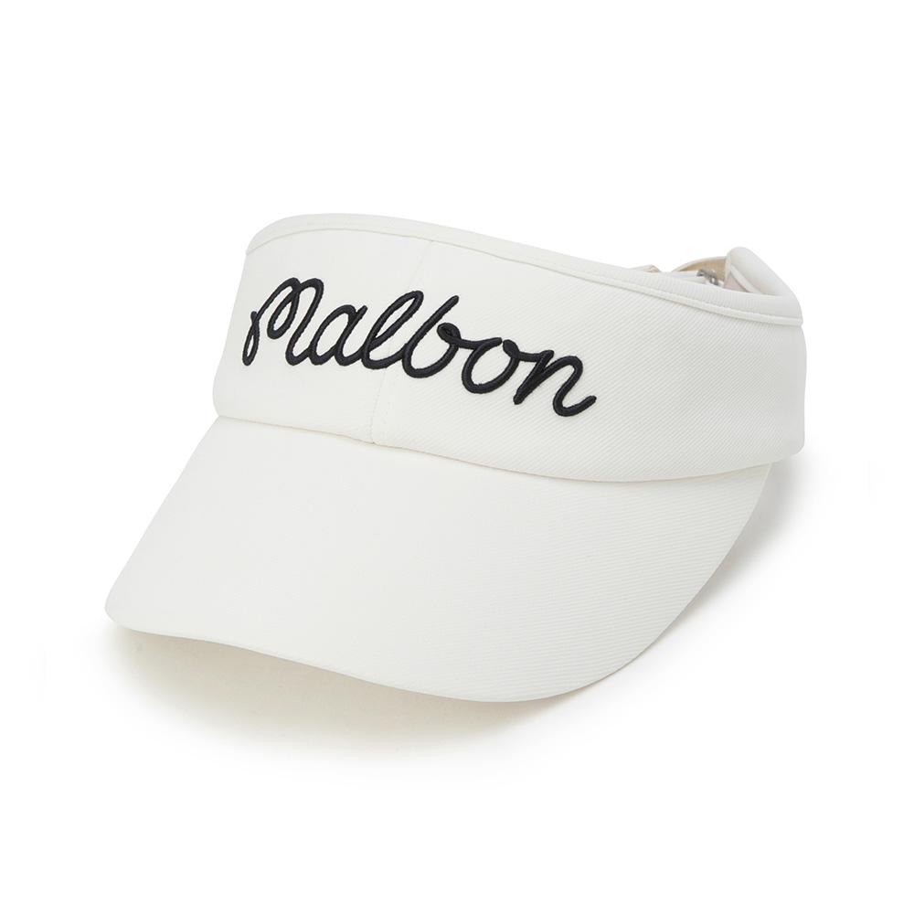 MALBON GOLF Женский съемный козырек с лентой Белый (Женщина)