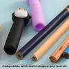 6pcs/12pcs Penguin Shape Pencil Extender Soft Rubber Pen Cap Cartoon Pencil Nib Protector  Children