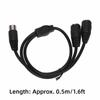 High Accuracy DIN 5 Pin Male to 2 DIN 5 Pin Female Cable Y Splitter Cable  Audio Signal Routing