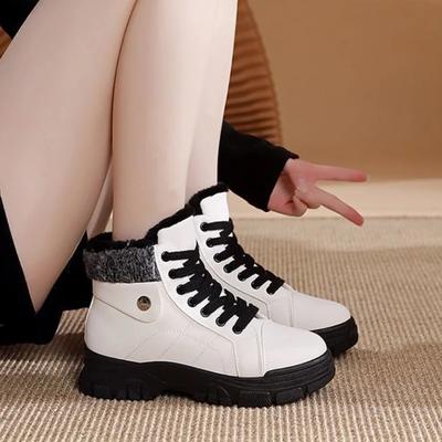 Модная мягкая боевая пушистая зимняя женская обувь Высококачественный плюш Теплая по акции Готическая шикарная и элегантная Рабочая Распродажа Горячие женские зимние ботинки