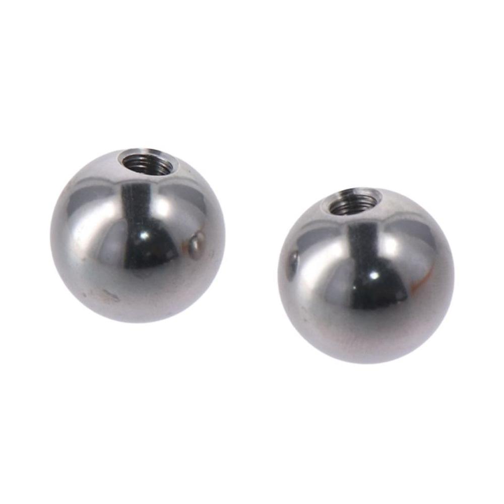 4 шт. серебряные шариковые гайки M4/M6, круглые шариковые гайки с резьбой для сверления, осветительные приборы, украшения своими руками