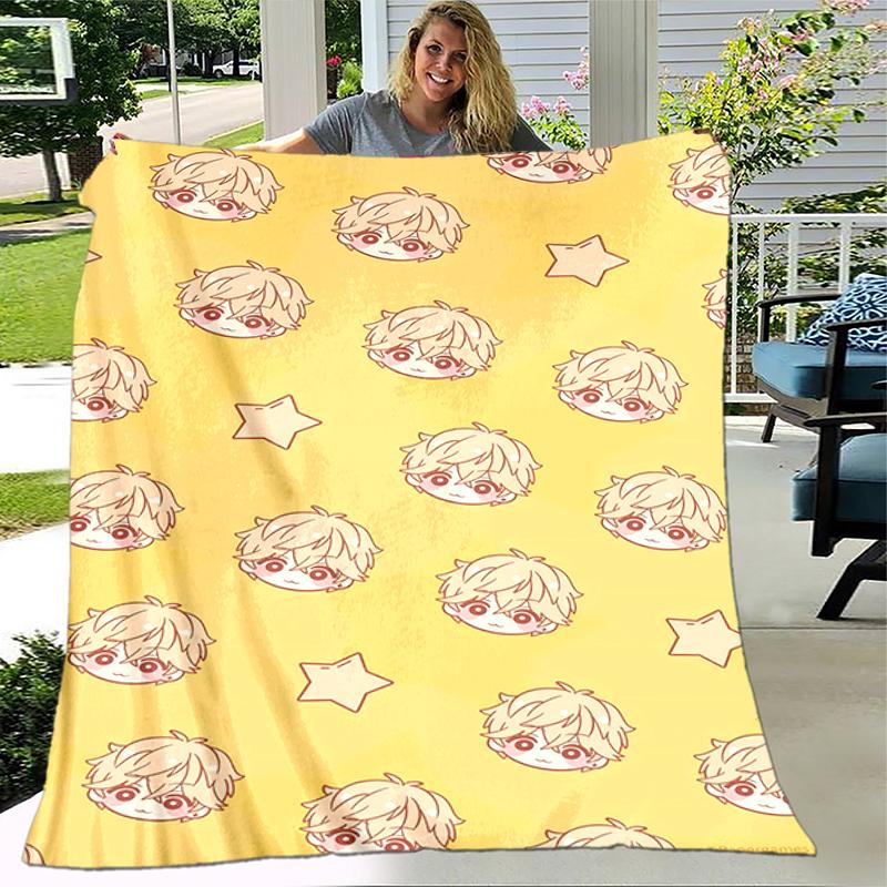 1pc Blanket Tenma Tsukasa1 Print Design, Lightweight Blanket for Sofa, Bed- Soft &Warm, Gift for All Seasons like Christmas, Halloween