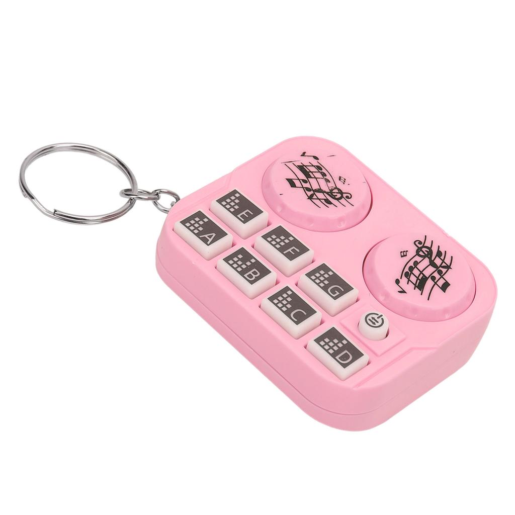 Мини-брелок с разноцветными огнями, проигрыватель дисков DJ, дизайн, автоматическое воспроизведение и режим самонажатия, портативный DJ