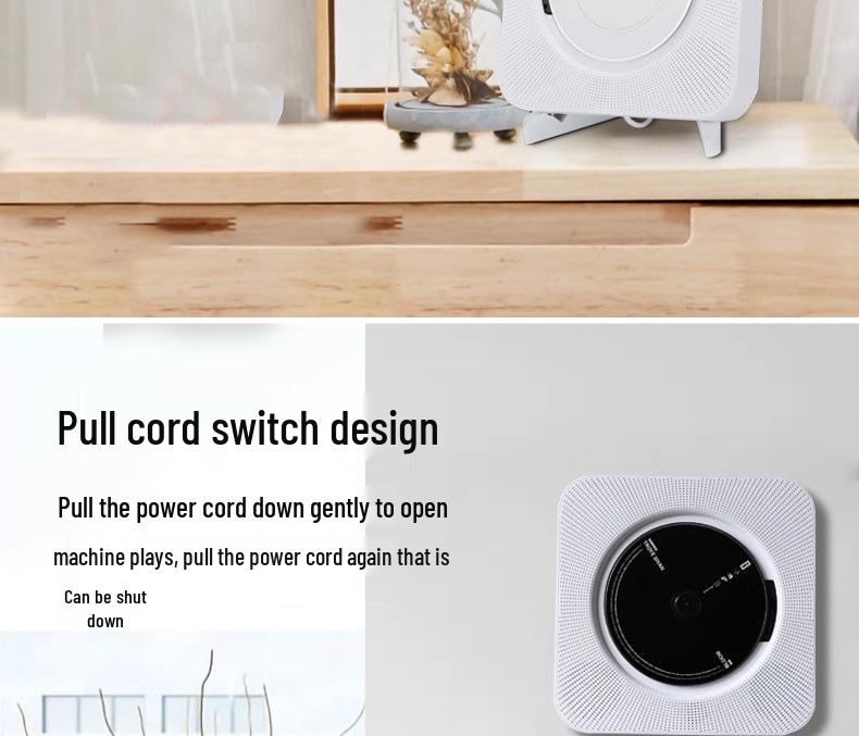 Portable Wall-Mounted CD Player for Prenatal Education & Children’s English Learning