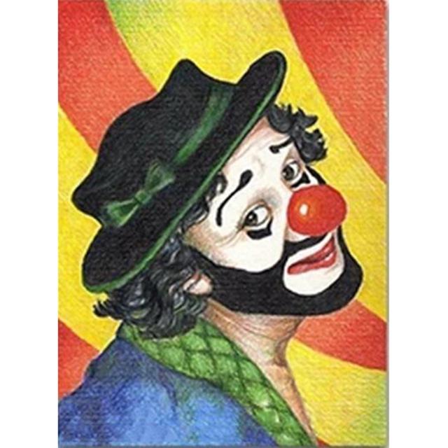 5D Diy Diamond Painting Humorous Clown Embroidery Full Round Drill Cross Stitch Kits Mosaic Pictures Handmade Home Decor