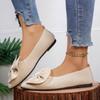 Pointed Toe Butterfly-knot Womens Flat Shoes Casual Slip-On Office Career Shoe Size 36-42