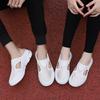 Korean Style 2023 Plus Size Casual Half-Toe Mesh Slip-On Sandals with Thick Sole for Women and Men