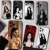 M-Чехол для телефона Меган Фокс Для iPhone 17, 16, 15, 14, 13, 12, 11 Plus, Pro Max, Другие Мягкий черный чехол