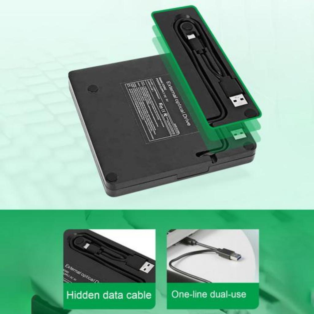 Надежный внешний привод Высокая скорость чтения Антивибрационный внешний DVD-привод Внешний USB 3.0 Привод для компакт-дисков