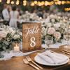 Double-Sided Wedding Table Numbers Numbers 1-20 Durable Table Number Signs Texture Vintage Number Cards Dining Table