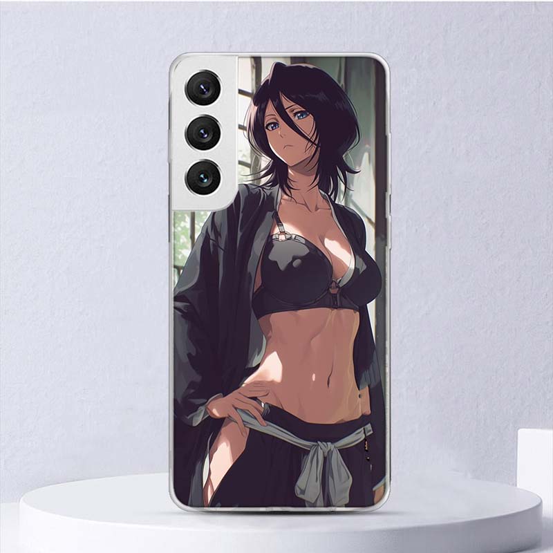 Bleach Кучики Рукия Мягкий Чехол Для Samsung Galaxy S25 S24 S23 S22 Ultra Чехол для Телефона S21 S20 FE S10 Plus S10E S25U Funda Coque