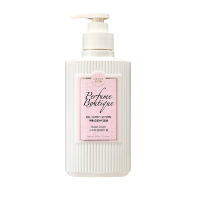 Happy Bath Perfume Boutique Oil Body Lotion 350g – Rose Blush / Santai Musk