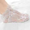 Fashion Anti skid Liner Summer Lace peacock Cotton Hosiery Ankle Socks Low Cut