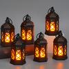 Electronic Candle Light High Brightness Flicker Free Battery-Operated Retro Design Desk Lantern Lamp Decoration
