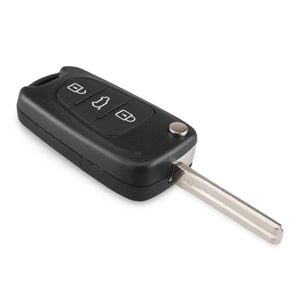 3 For Kia K2 K5 For Hyundai Picanto Flip Folding Key Case Car Key Shell Remote Key Shell 3 Buttons