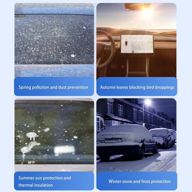 Car Windshield Snow Cover UV Block Window Shade Snow Covers Thickened Car Windshield Cover Snow Cover For Truck RV